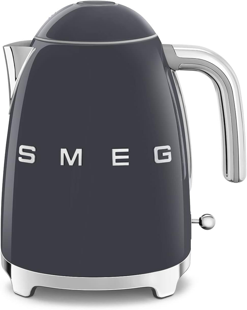 Slate Grey 7-Cup Stainless Steel Retro Electric Kettle