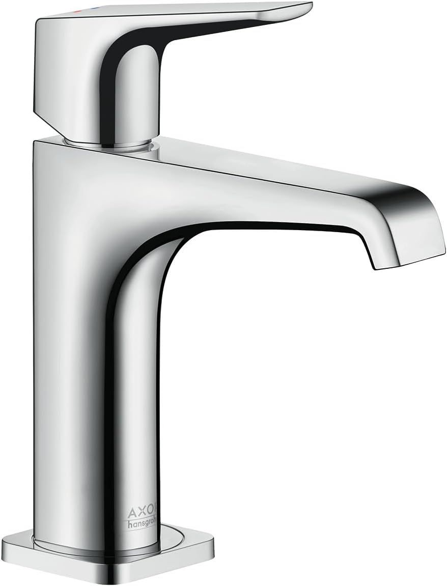 Chrome Modern Single Hole Bathroom Faucet with Brass Handle