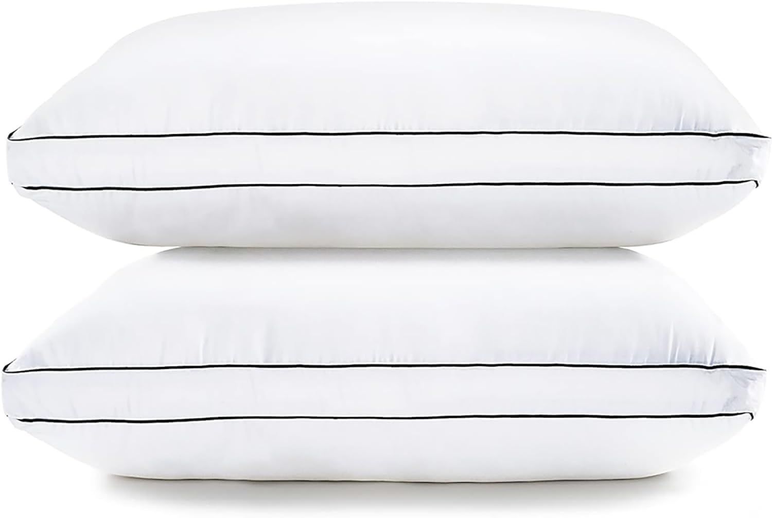 White Down Alternative Gusseted Bed Pillows Set of 2