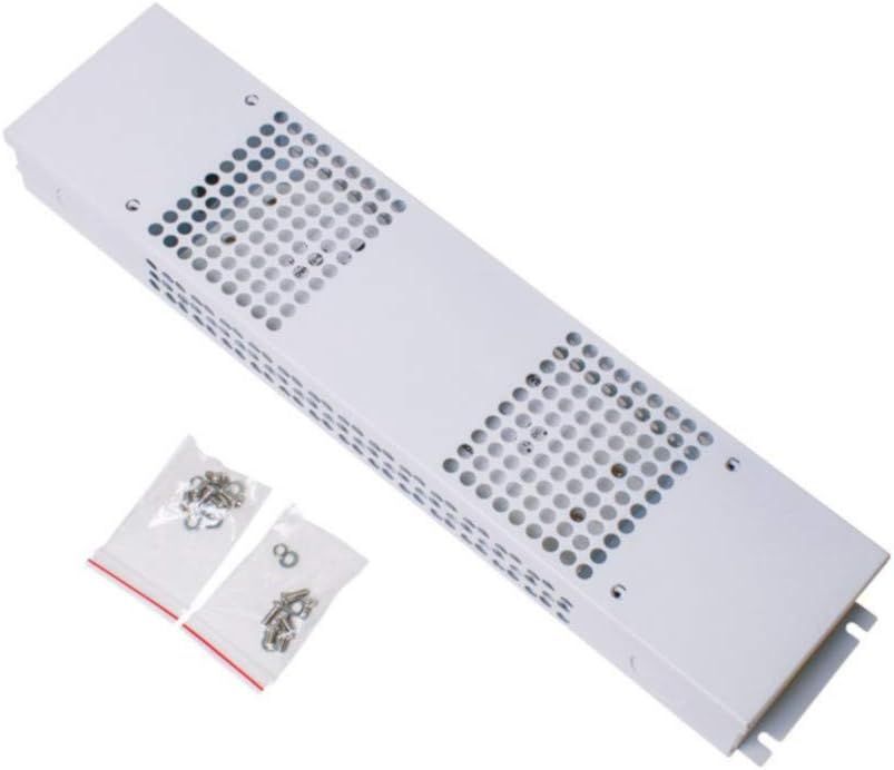 White Metallic Medium LED Power Supply Enclosure Box