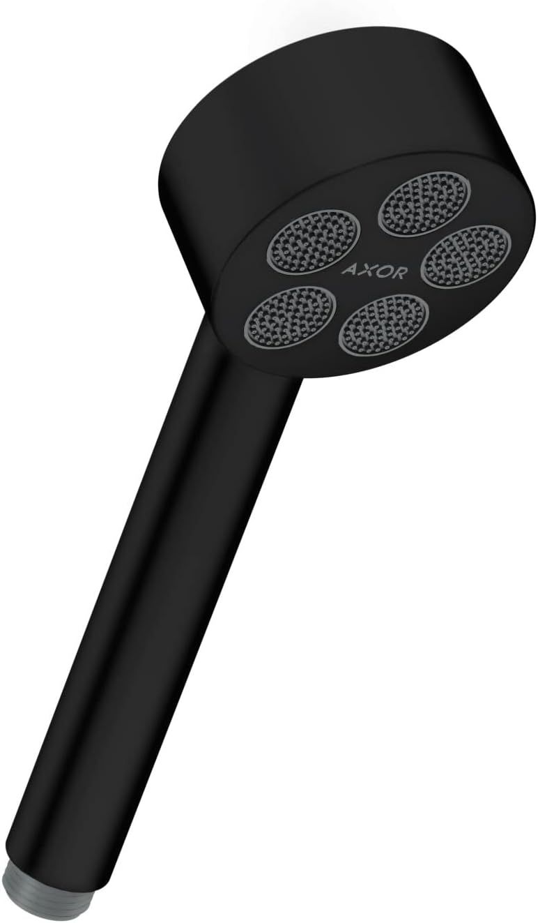 Matte Black Modern Handheld Shower Head with Multi-Jet