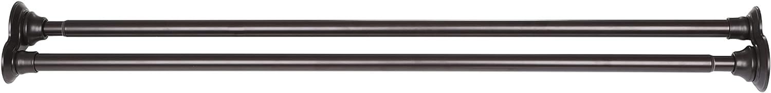 Oil Rubbed Bronze Double Tension Shower Curtain Rod