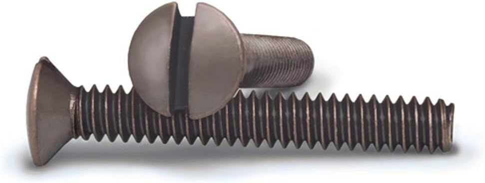 Aged Bronze 1 Inch Decorative Metal Wallplate Screws