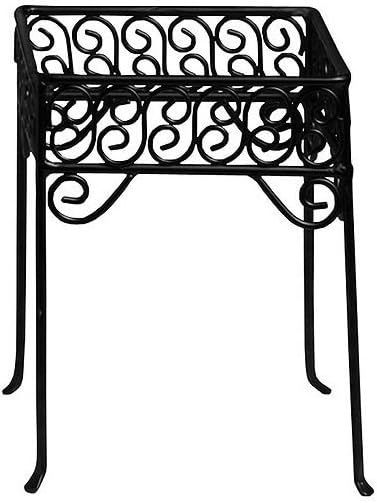 Black Wrought Iron Scroll Pattern Pizza Stand