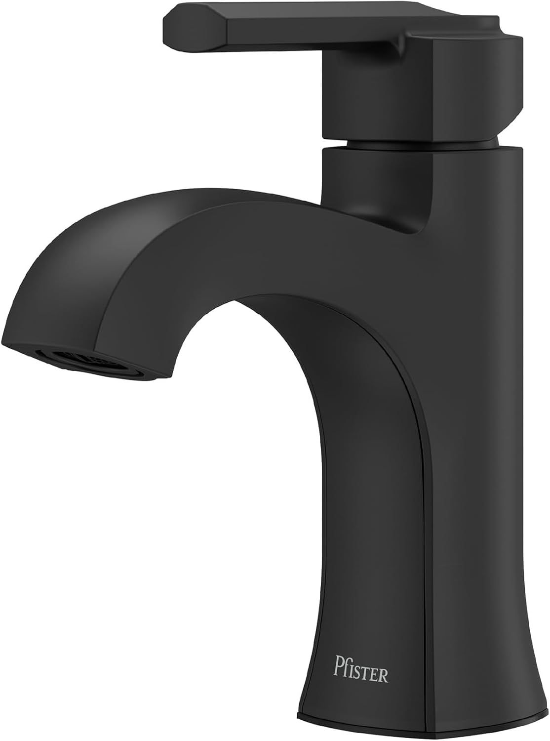 Vaneri Matte Black Single Handle Bathroom Faucet