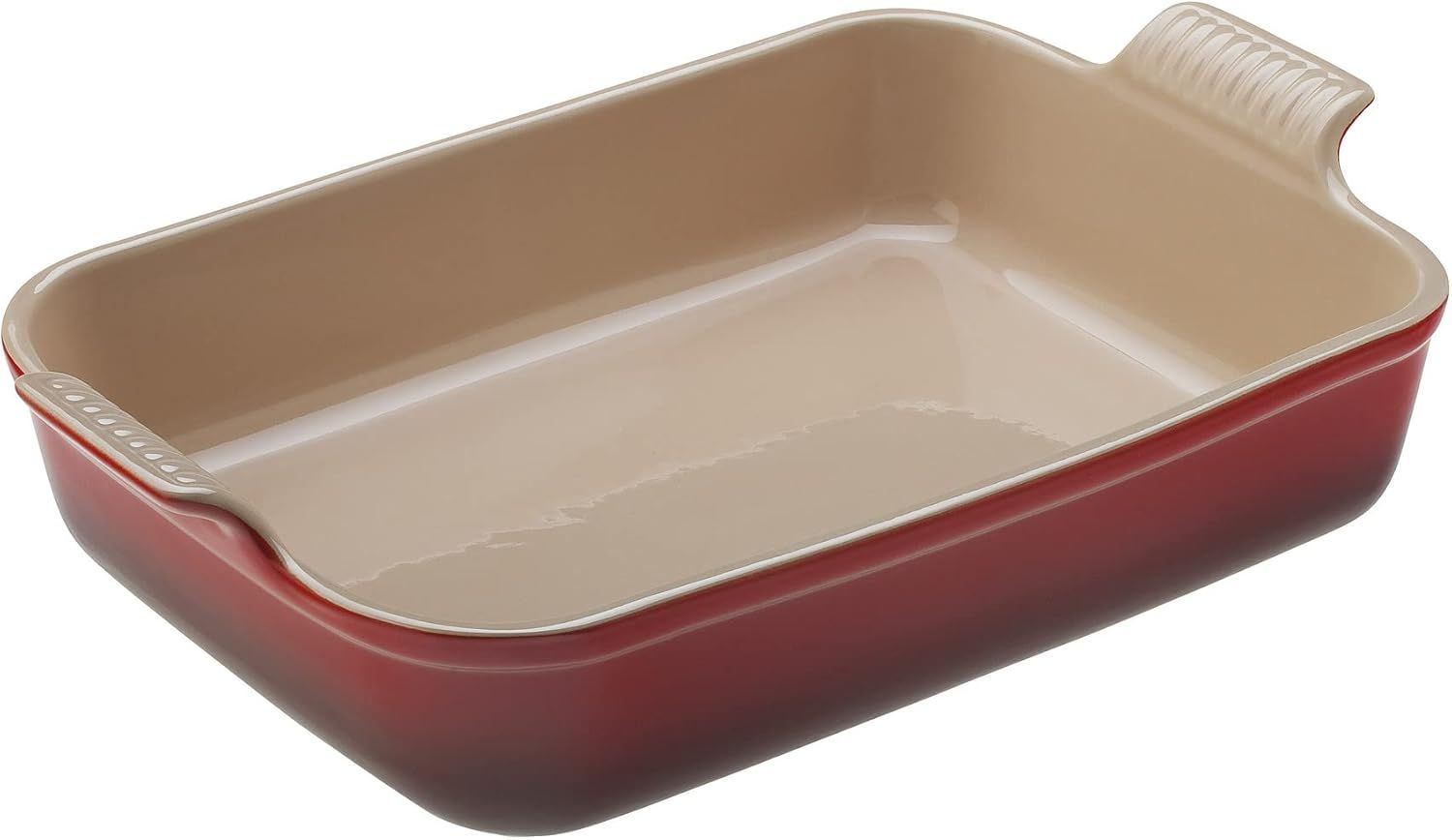 Cerise Red Stoneware Rectangular Baking Dish, 2.5 qt