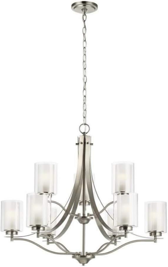 Elmwood Park Brushed Nickel 9-Light Empire Chandelier