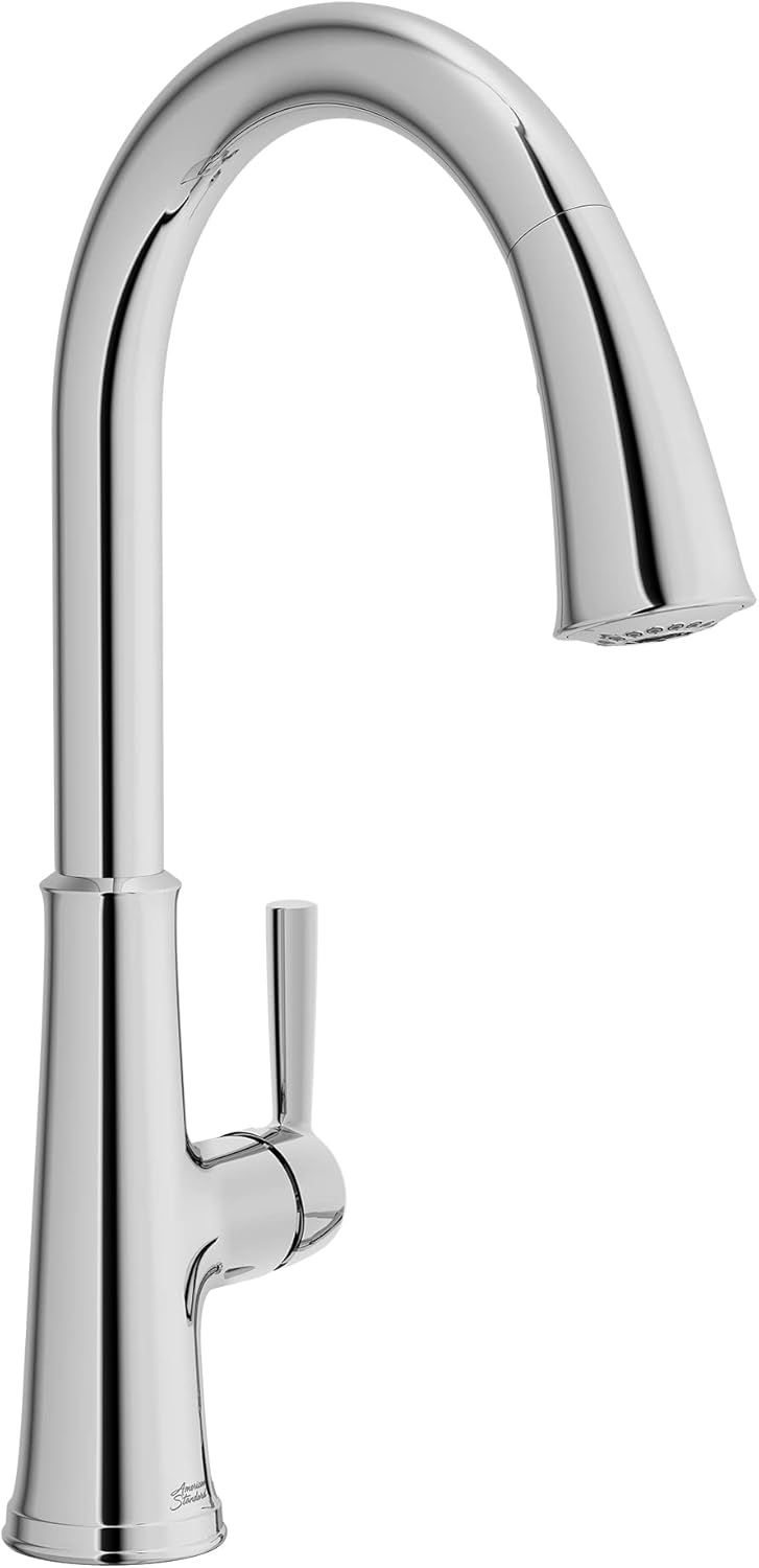 Polished Chrome Single Handle Pull-Down Kitchen Faucet