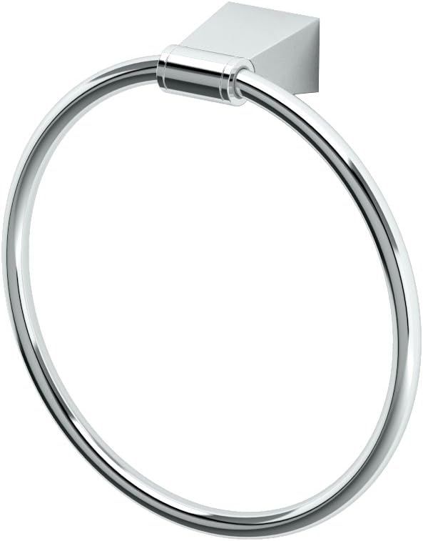 Bleu Collection Chrome Wall Mounted Towel Ring