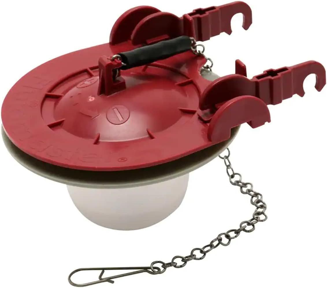 Red 3-Inch Universal Chemical Resistant Toilet Flapper