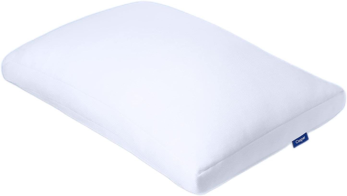 Essential White Polyester Cooling Pillow, Standard Size