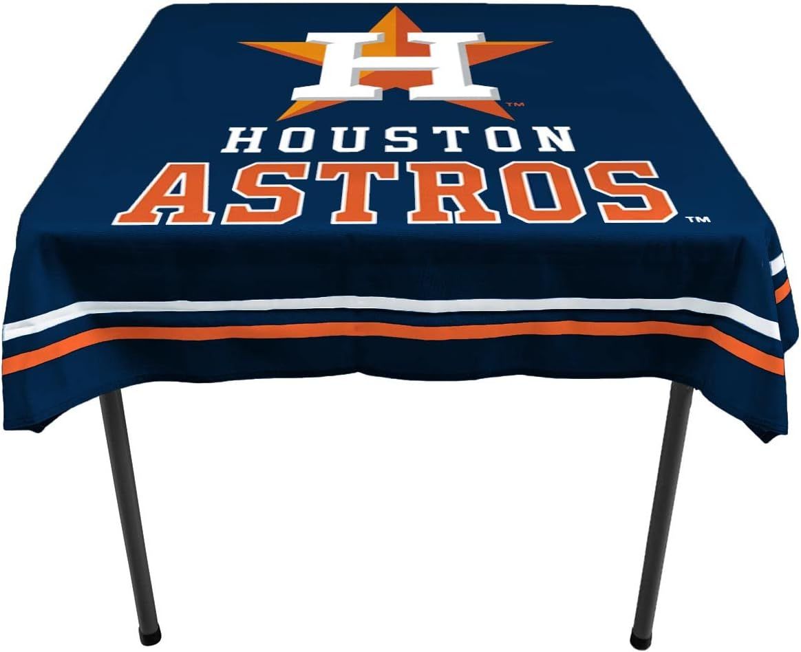 Houston Astros Navy Blue Polyester Logo Tablecloth