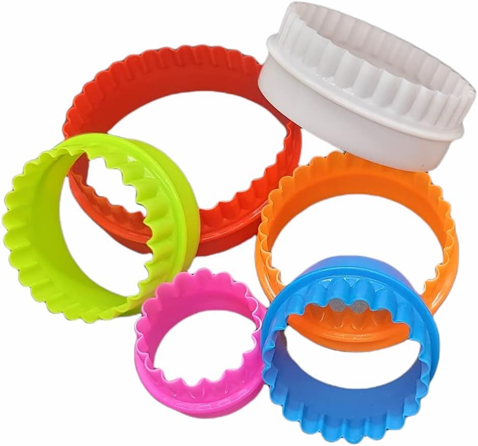 Colorful Dual-Sided Plastic Biscuit and Cookie Cutter Set