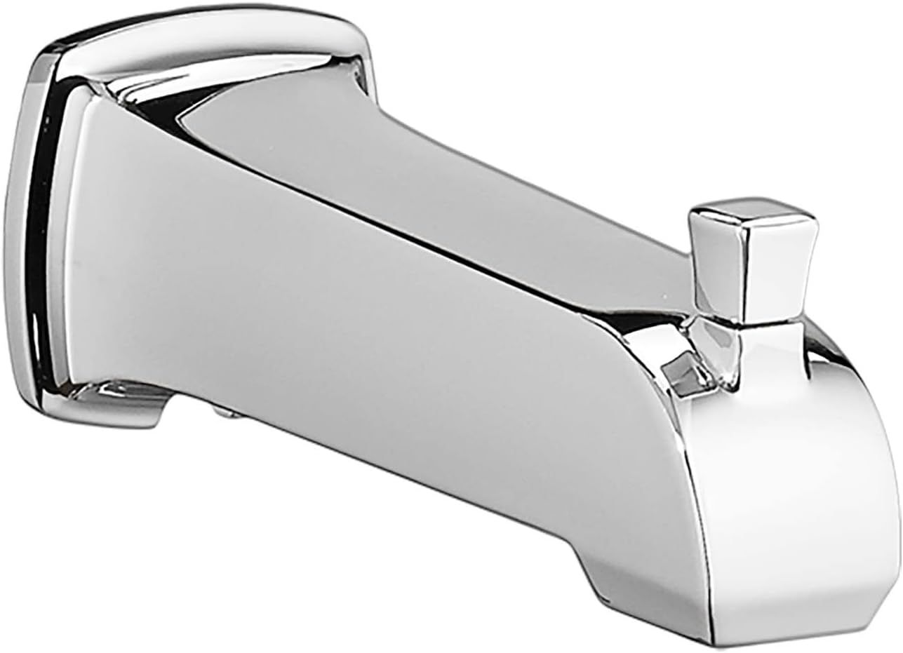 Polished Chrome Diverter Tub Spout with Wall Mount