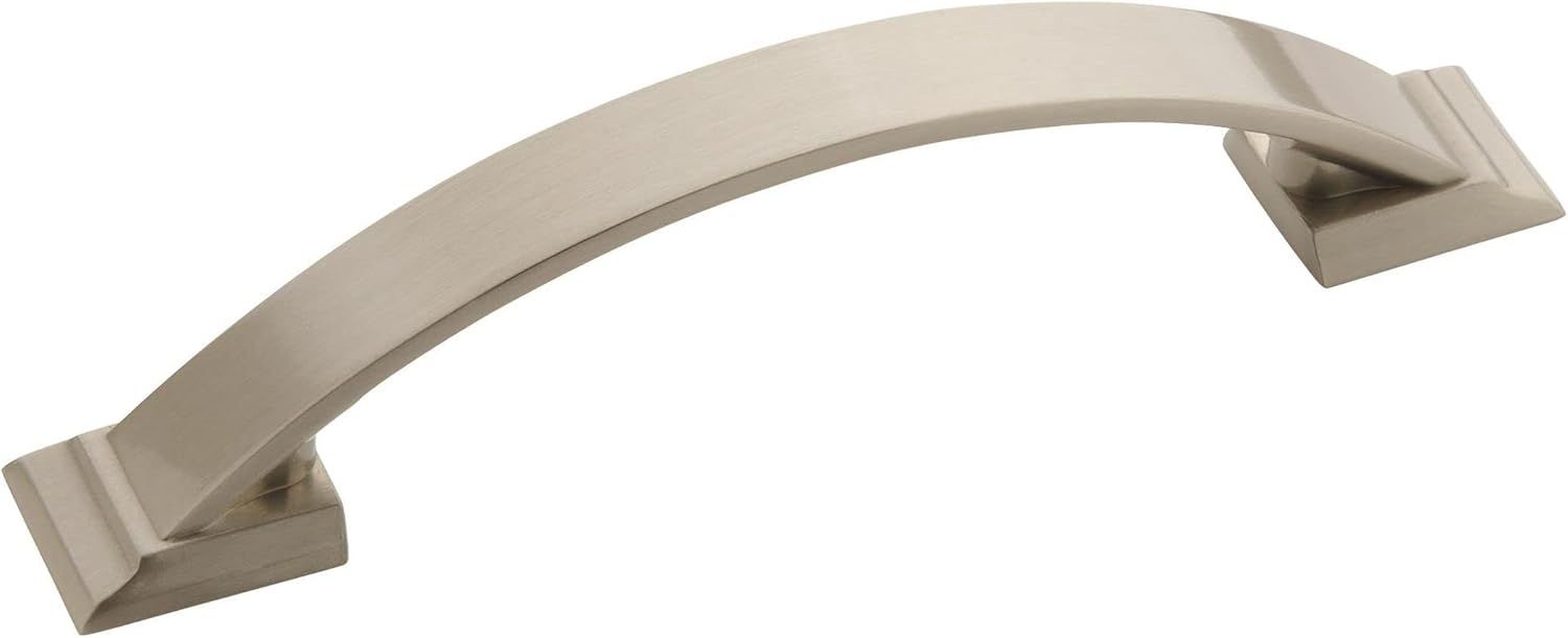 Candler Satin Nickel 5-Inch Arch Cabinet Pull with Mounting Hardware