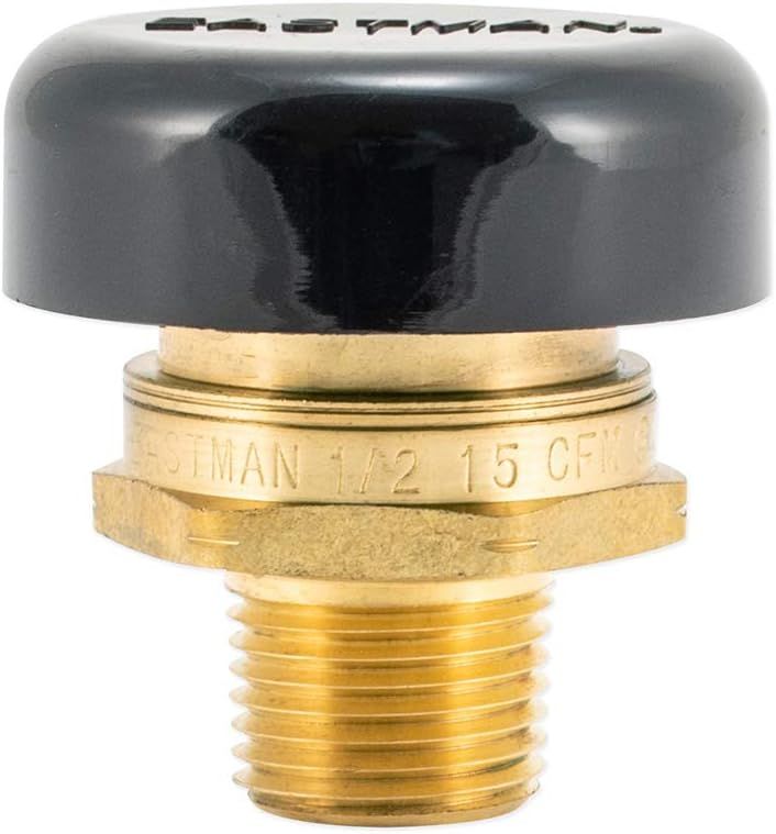 Eastman 1/2 Inch Brass Vacuum Relief Valve with Protective Cap