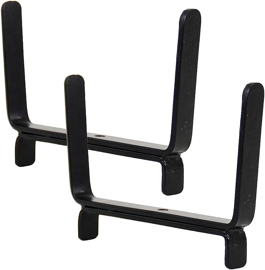 Black Wrought Iron Deck Rail Flower Box Brackets