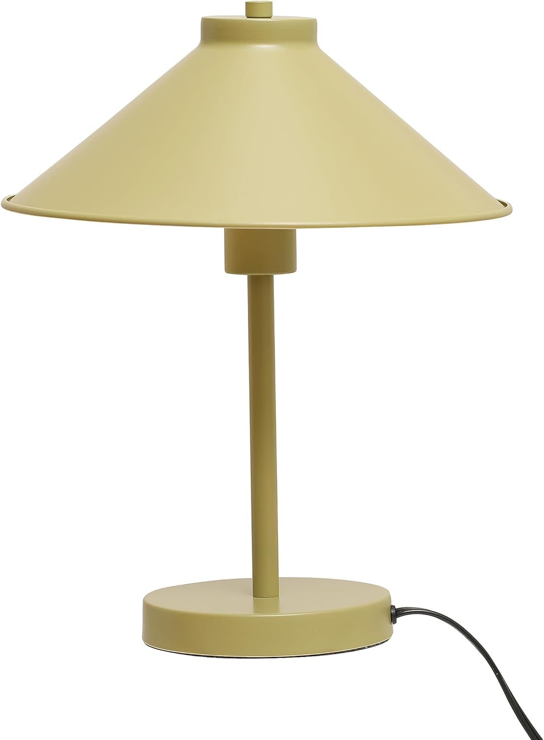 Chartreuse Adjustable Metal Bedside Table Lamp with Round Shade