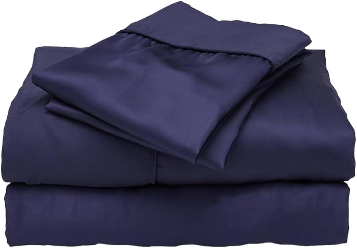 Twin Ocean Blue Organic Bamboo Cotton Sheet Set