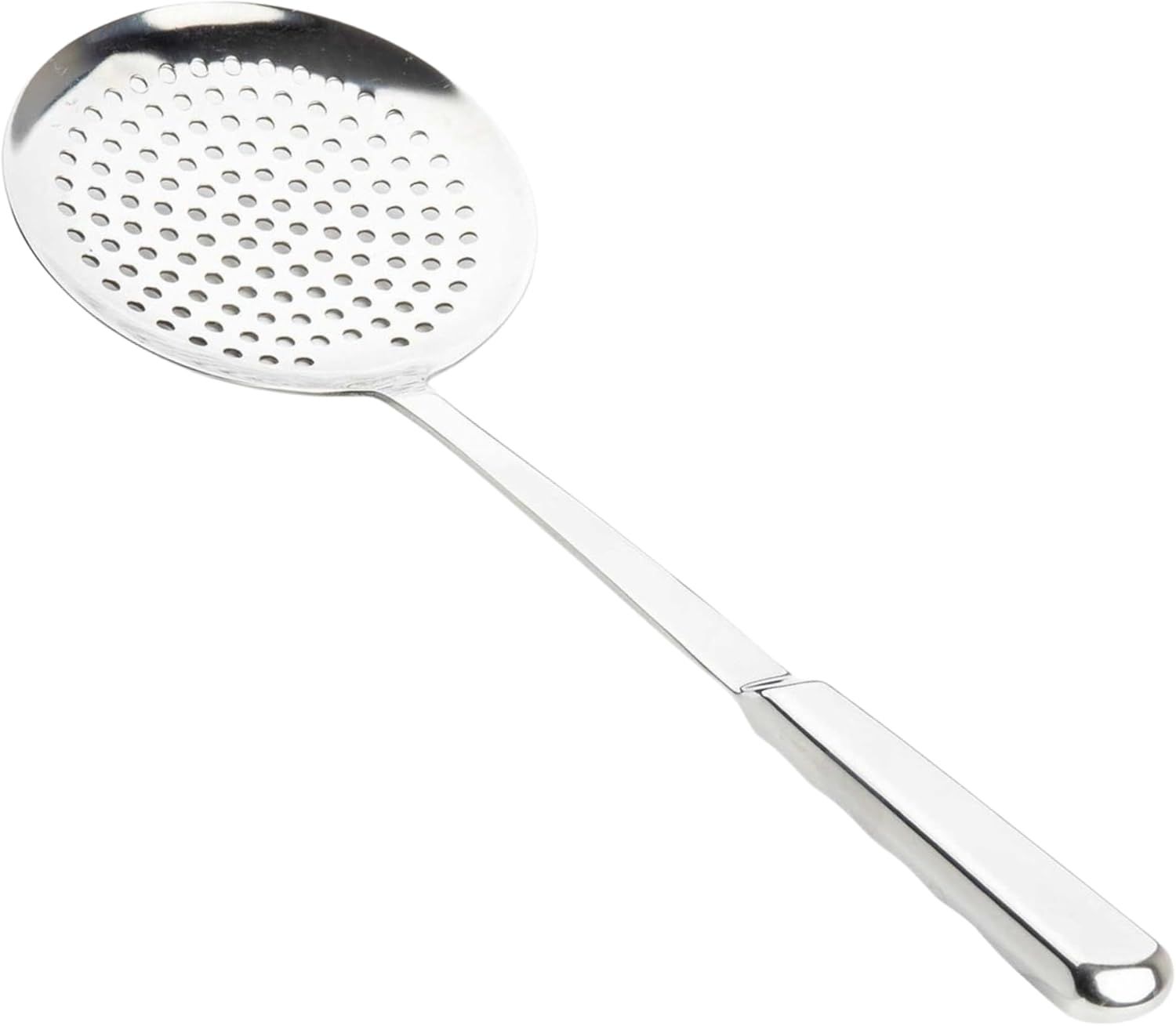 14.5" Silver Stainless Steel Perforated Skimmer Spoon