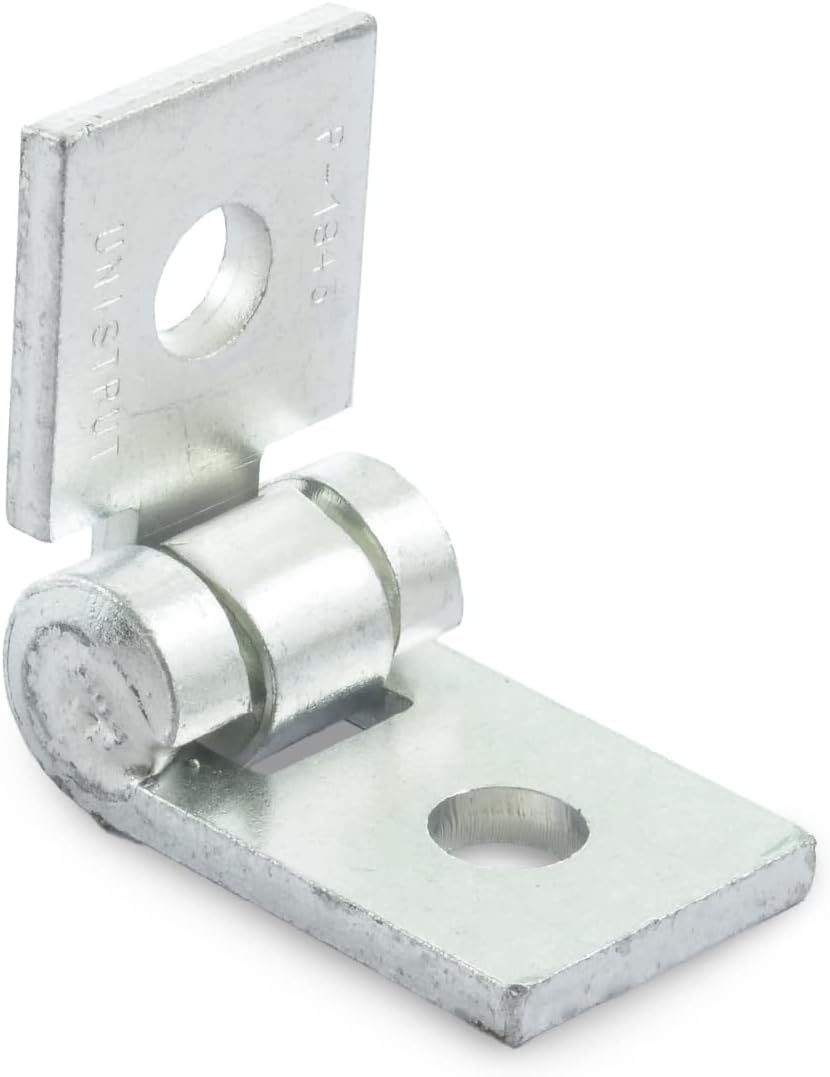 Electrogalvanized Adjustable Hinge Connector for 1-5/8 Inch Channel