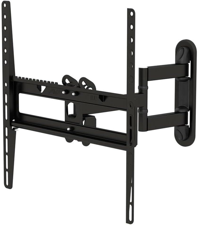 Textured Black Steel Full-Motion Wall Mount for 25"-47" TVs