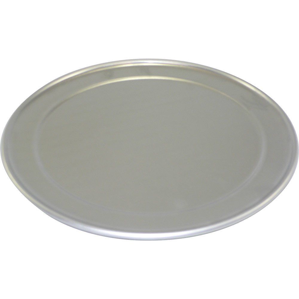 10-Inch Silver Aluminum Wide-Rim Pizza Pan