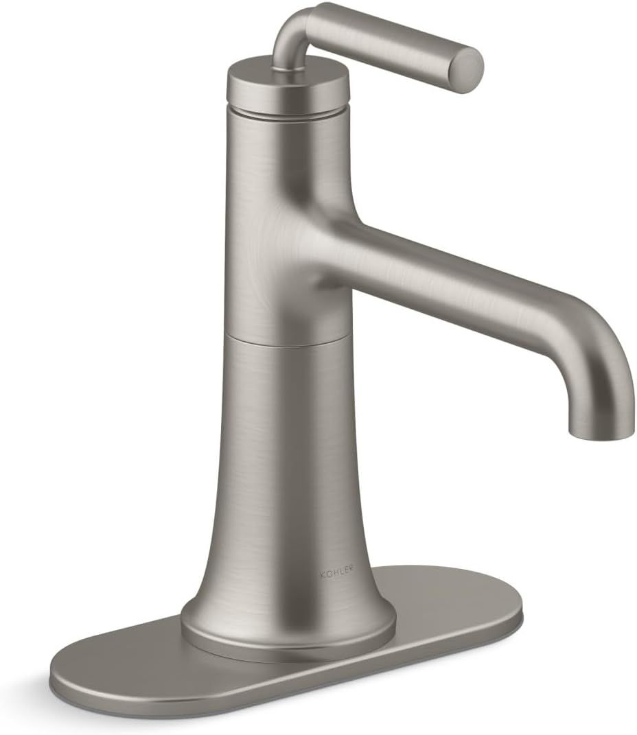 Brushed Nickel Single Handle Bathroom Sink Faucet