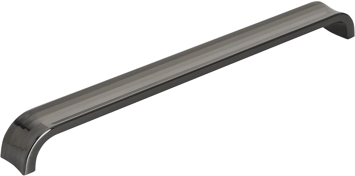 Polished Nickel Modern Finger Cabinet Pull with Mounting Hardware