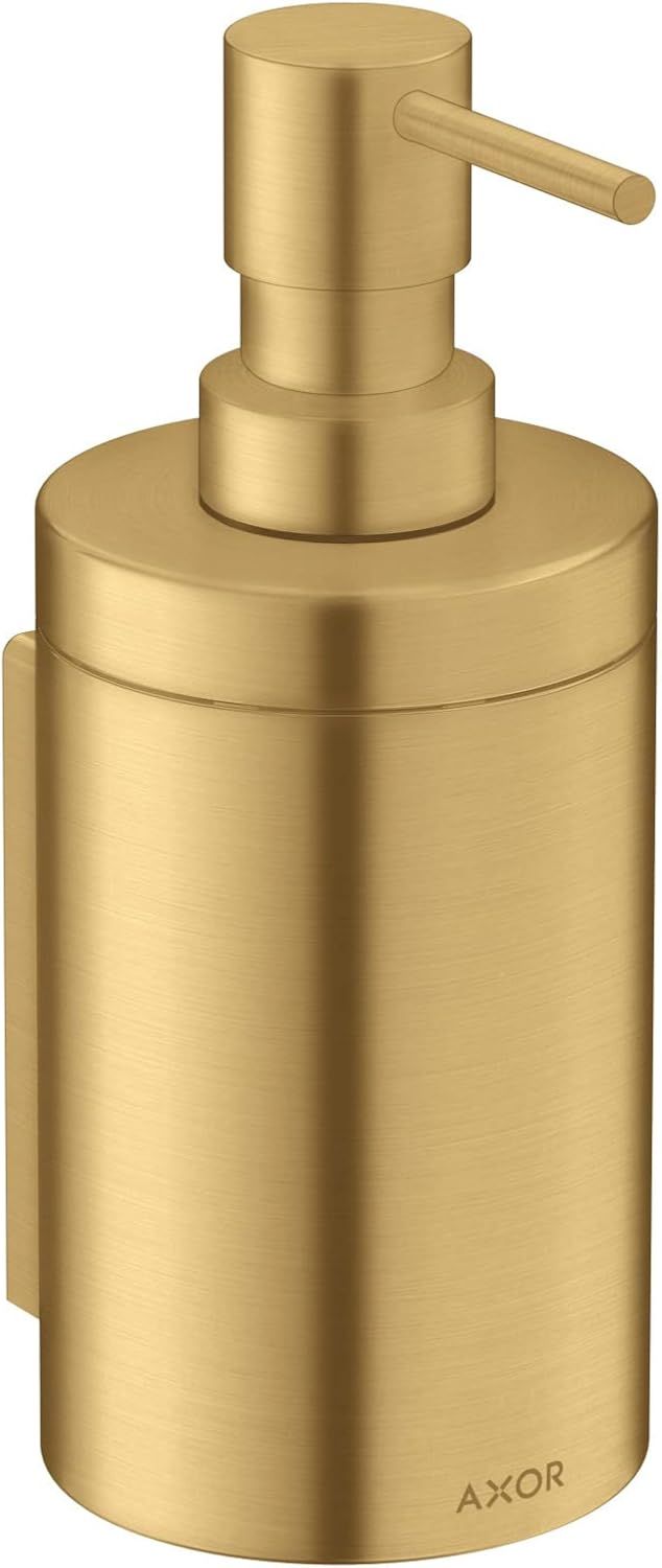 Brushed Gold Modern Wall-Mount Soap Dispenser