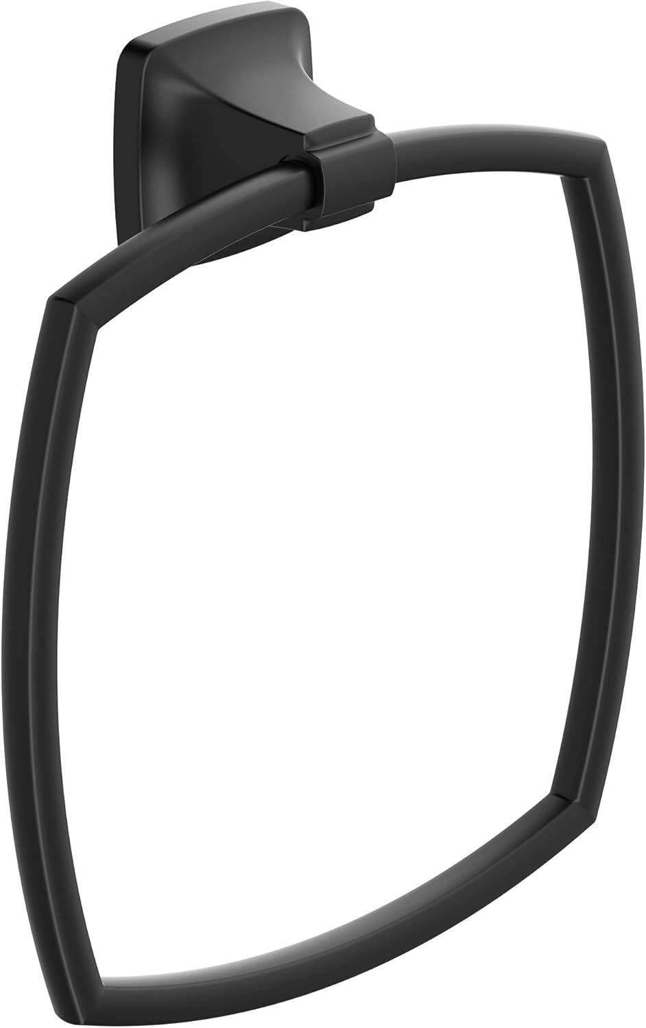 Townsend Matte Black Wall Mounted Towel Ring