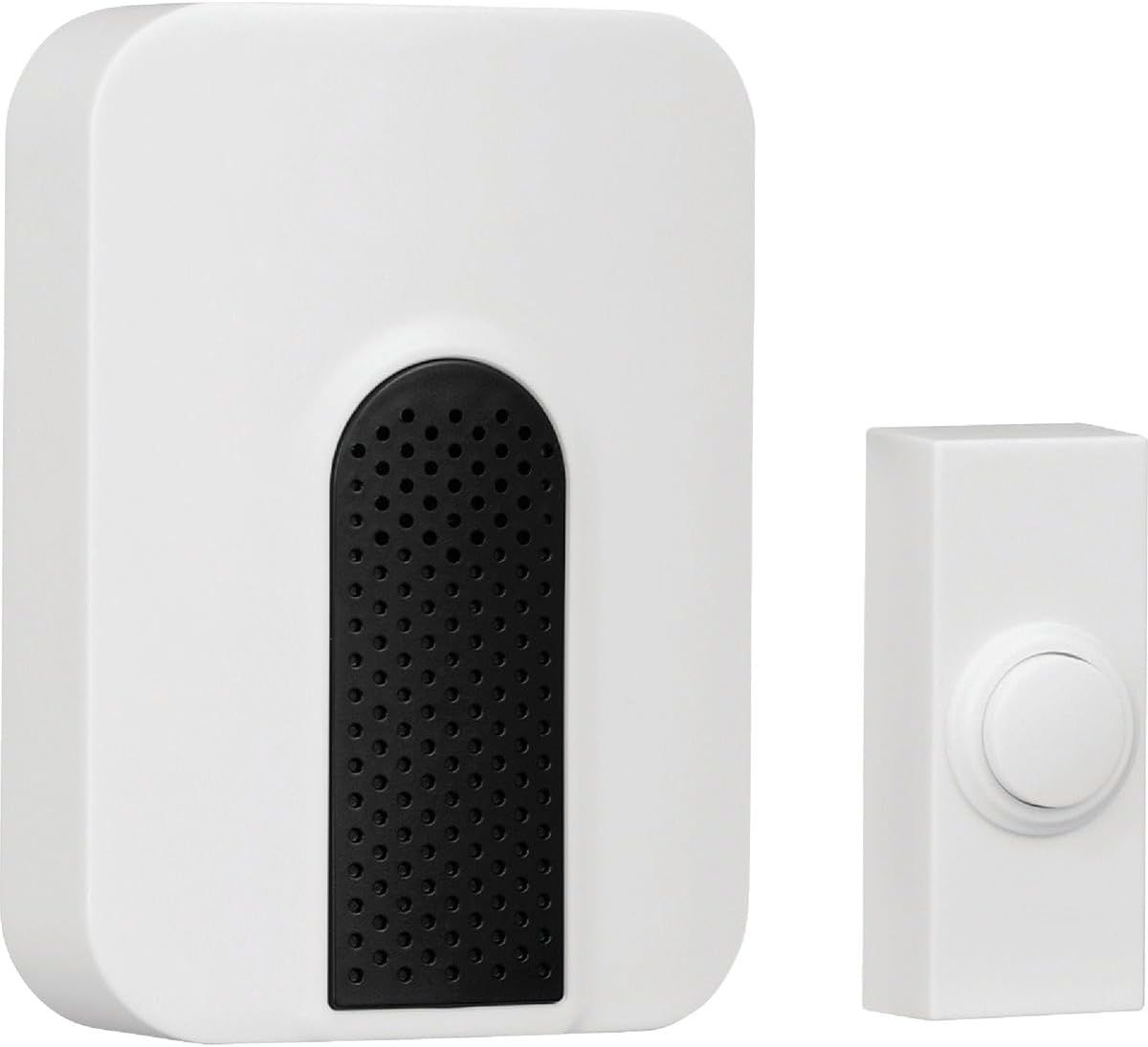 Wireless Black and White Door Chime Kit with Multiple Tunes