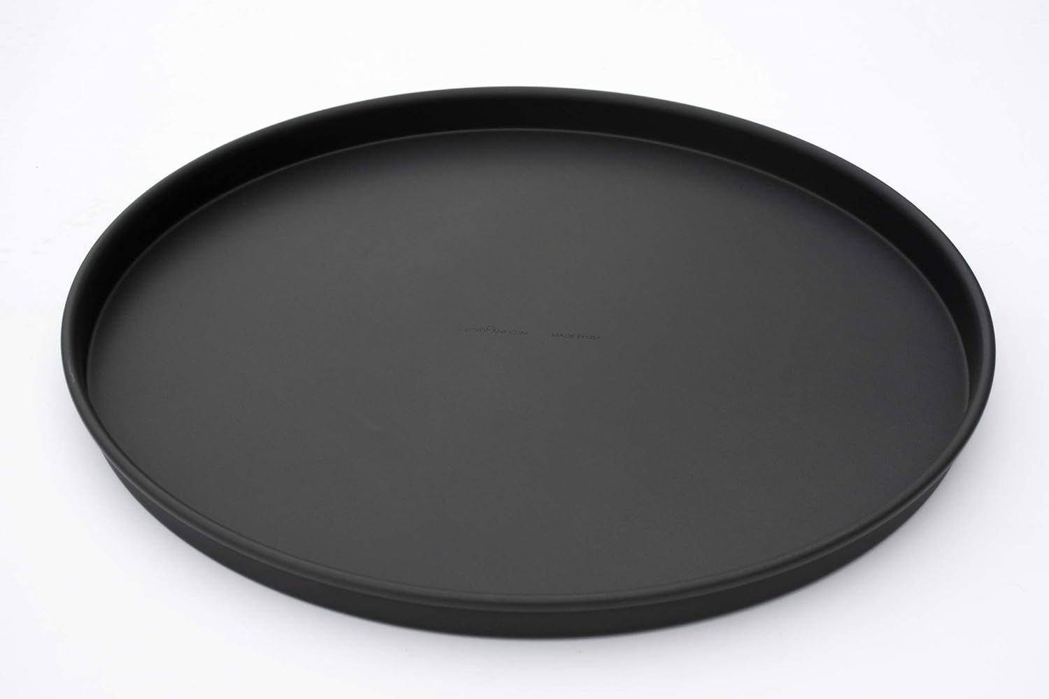 14-Inch Black Aluminum Pre-Seasoned Pizza Pan