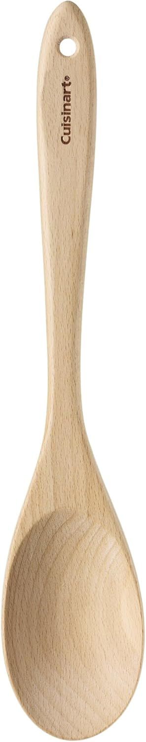 Natural Beechwood Solid Mixing Spoon, 5-inch