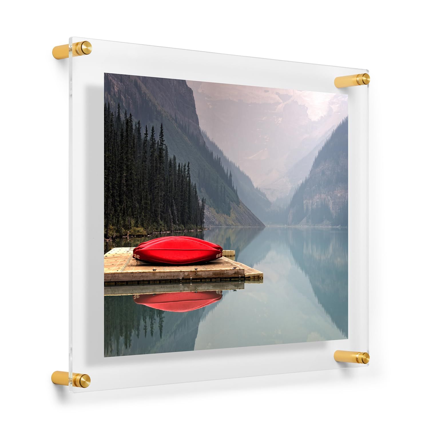 Gold Acrylic Floating Wall Frame for 11x14 Art