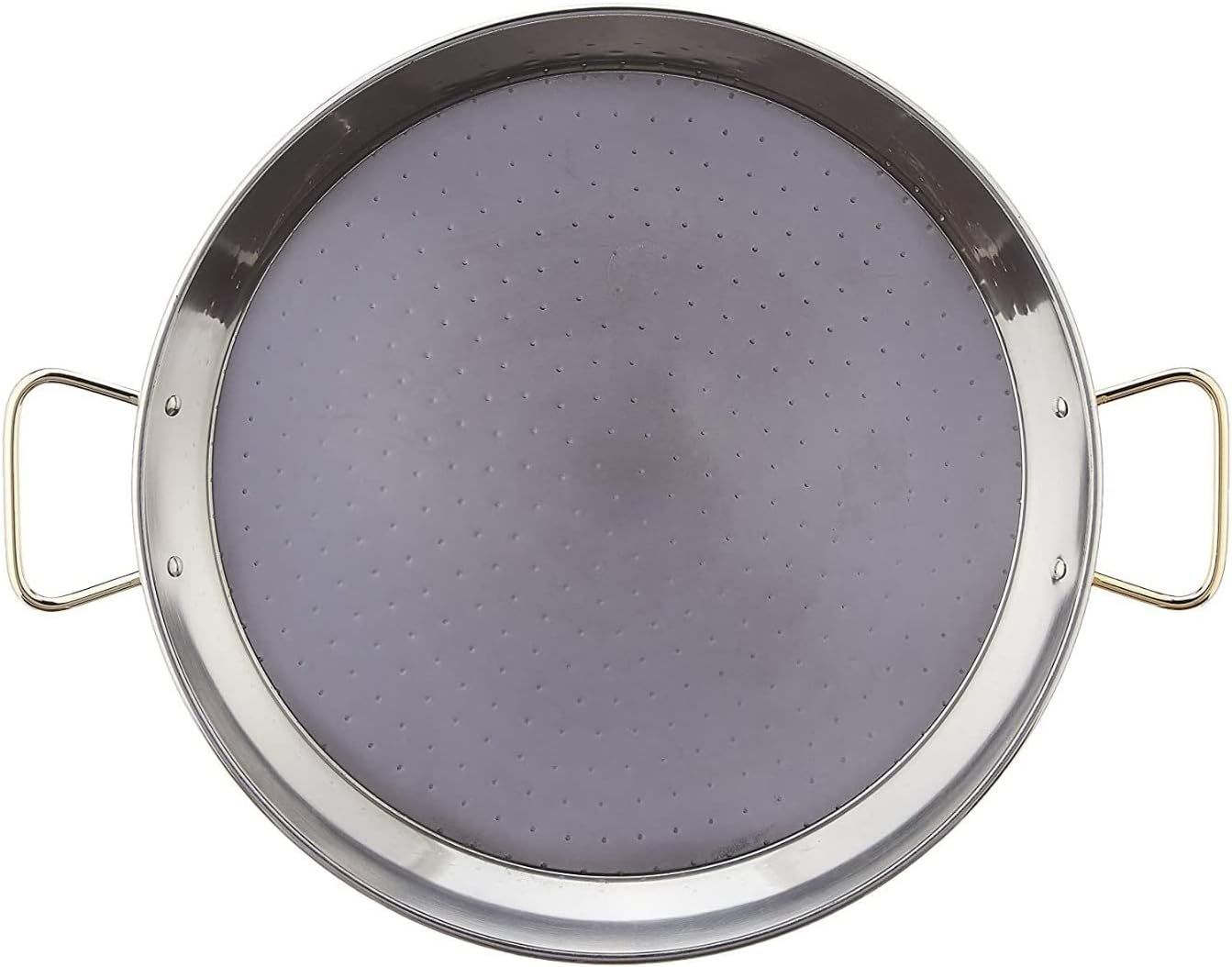 16-Inch Stainless Steel Paella Pan with Dual Handles