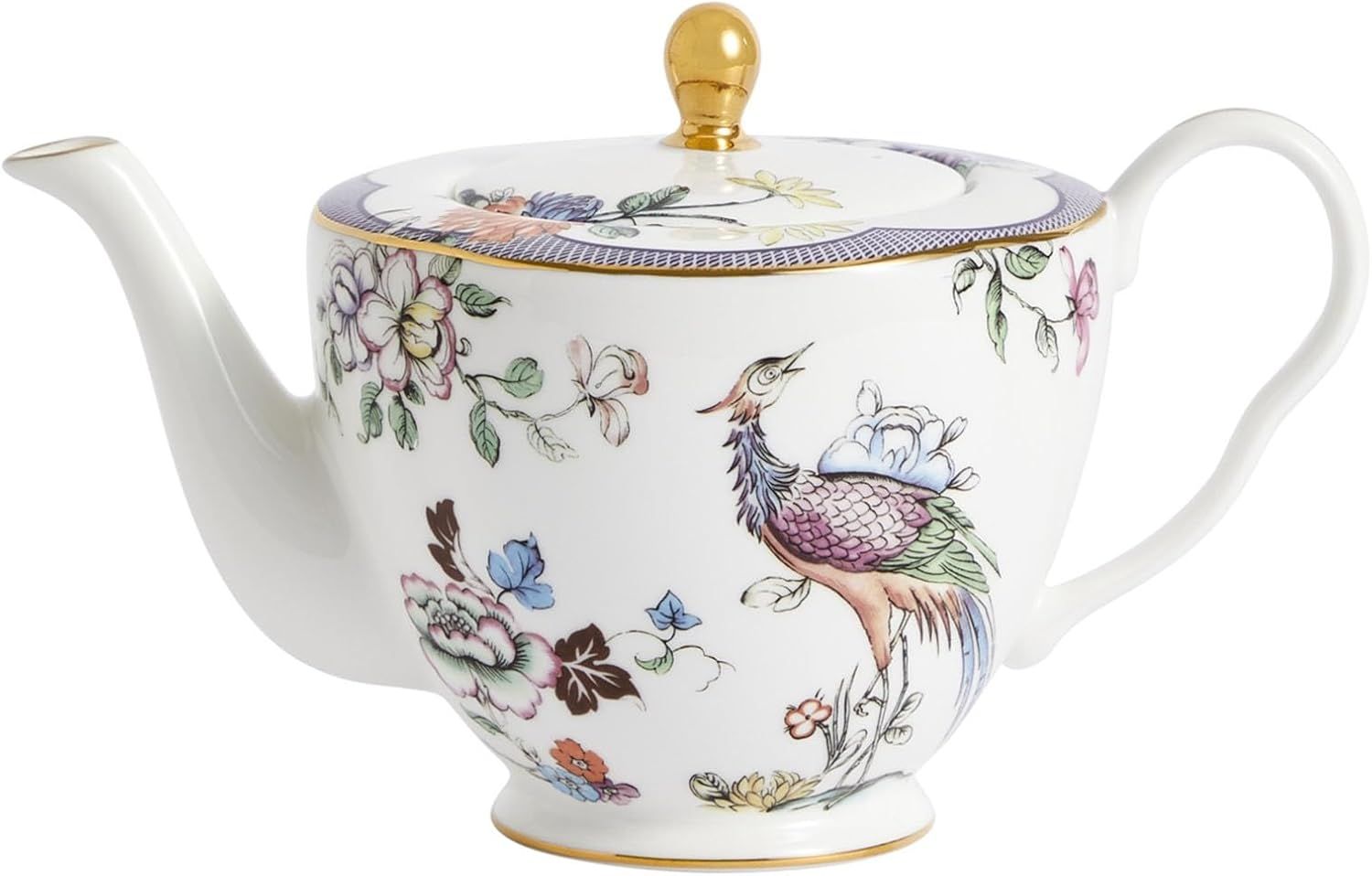 Fortune Floral Multicolor Fine Bone China Teapot