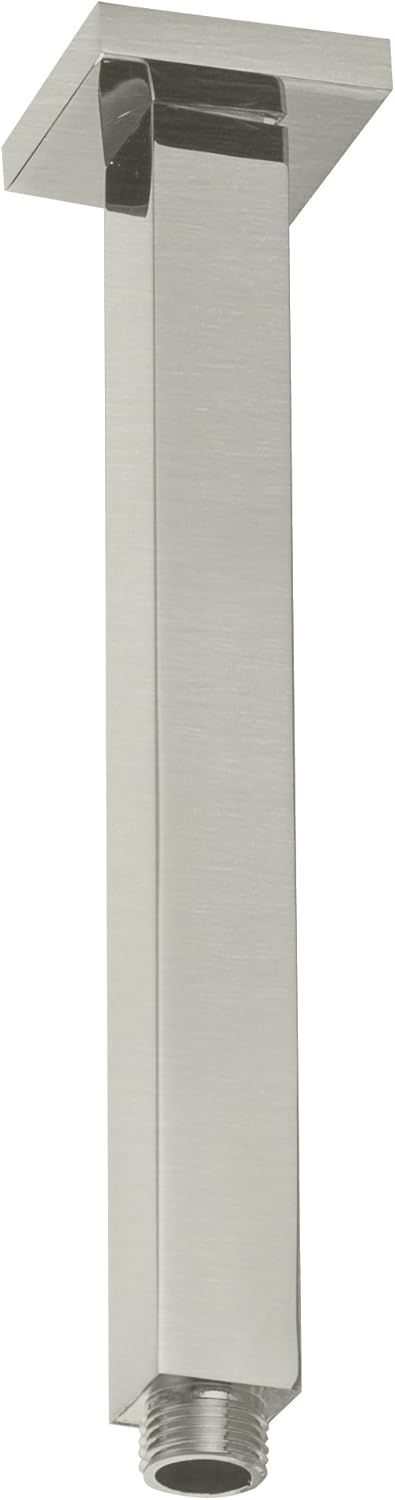 Satin Nickel Ceiling Mounted Square Shower Arm