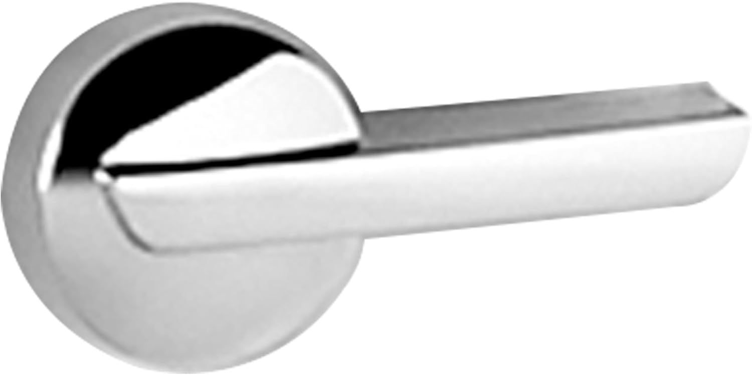 Chrome Metal Oval Lever Handle Side