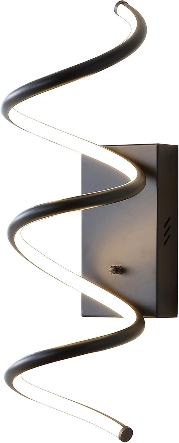 Scribble 20.5" Black Modern LED Vanity Wall Sconce