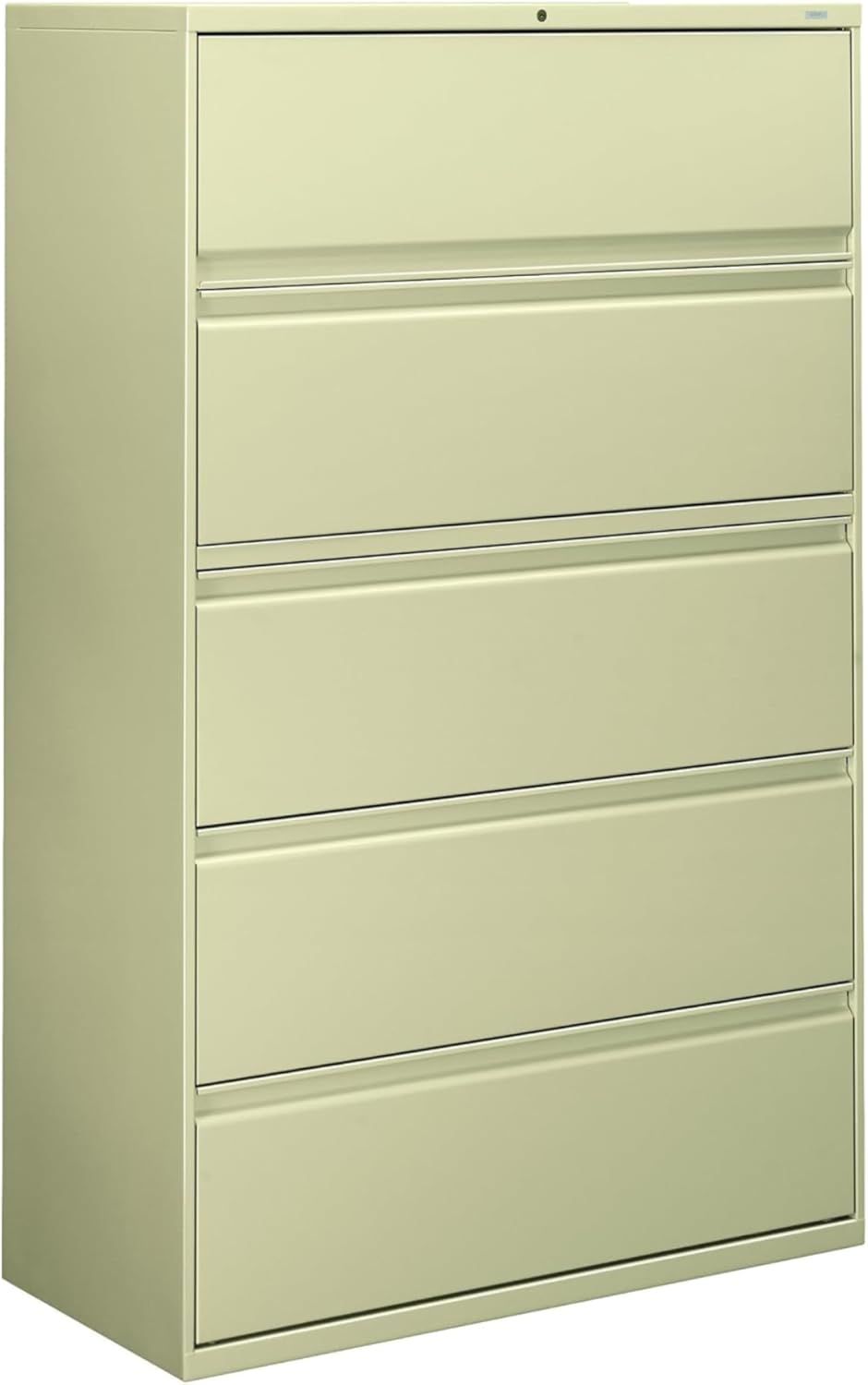 Putty 5-Drawer Lockable Metal Lateral File Cabinet