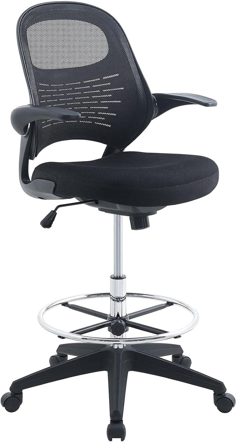 Advance Black Mesh Ergonomic Swivel Drafting Chair