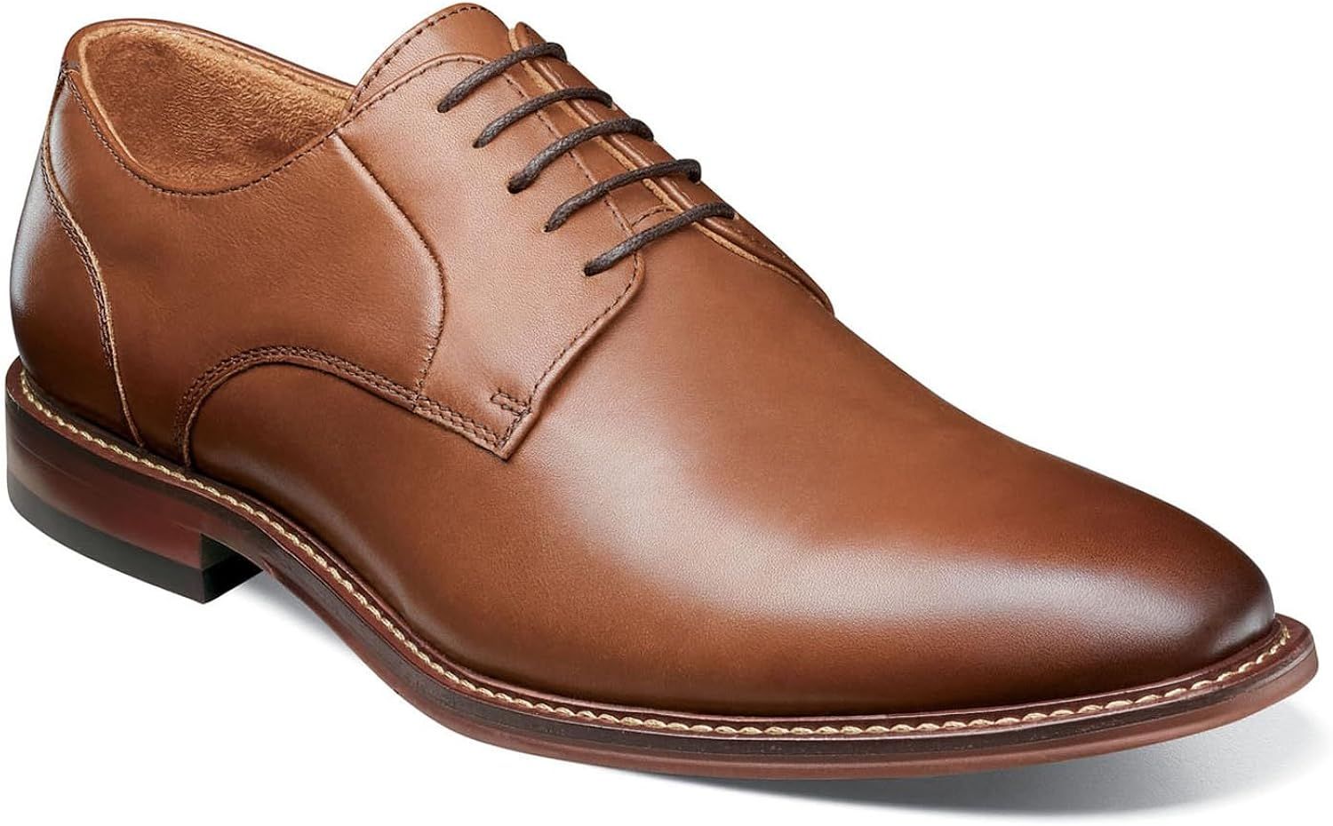 Men's Chocolate Genuine Leather Lace-up Oxford Shoes