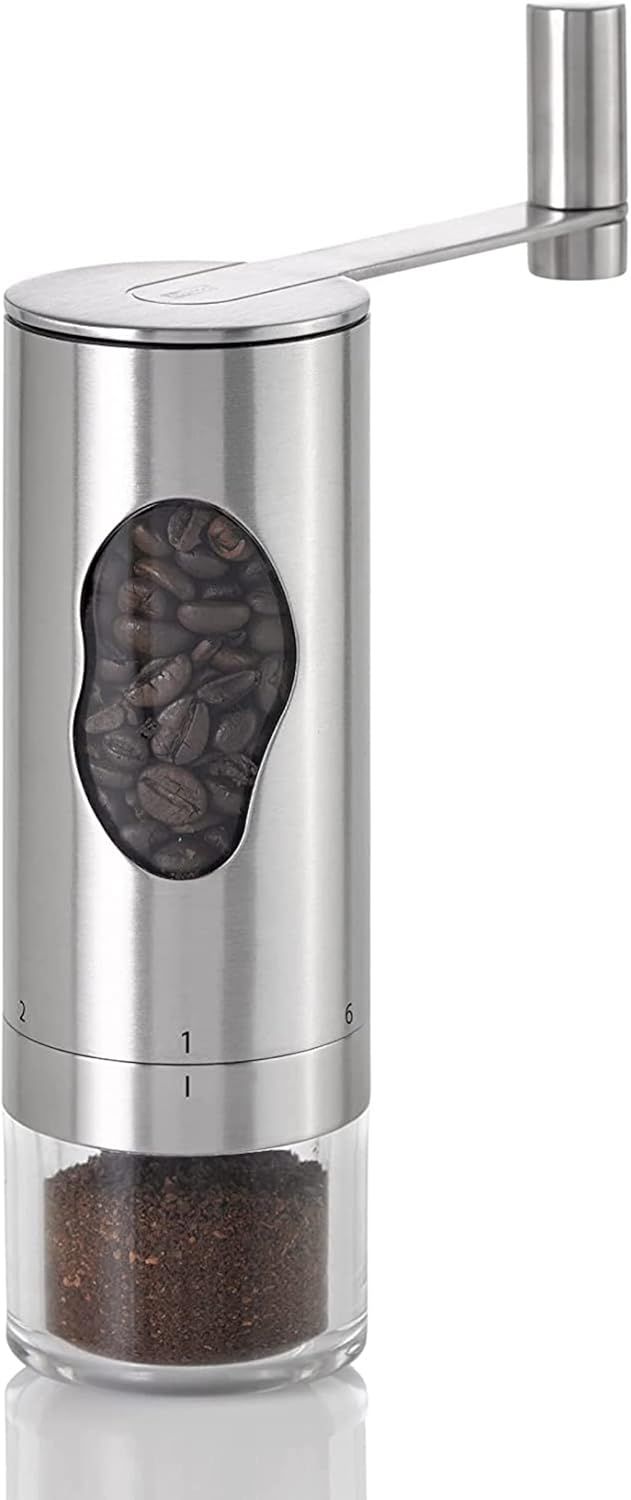 Stainless Steel Manual Coffee Grinder with Adjustable Grind Settings