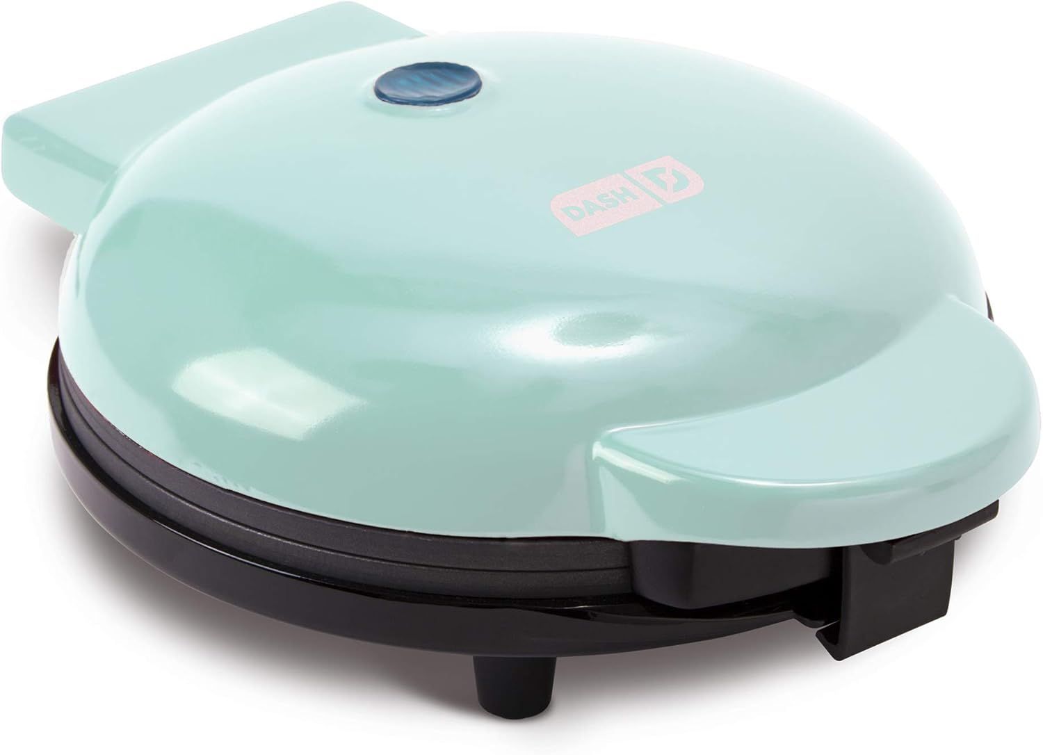 Aqua 8-Inch Round Electric Griddle with Nonstick Coating