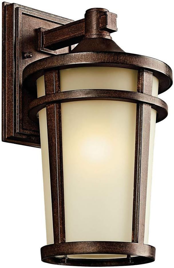 Brown Stone 14.25" Transitional Outdoor Wall Lantern