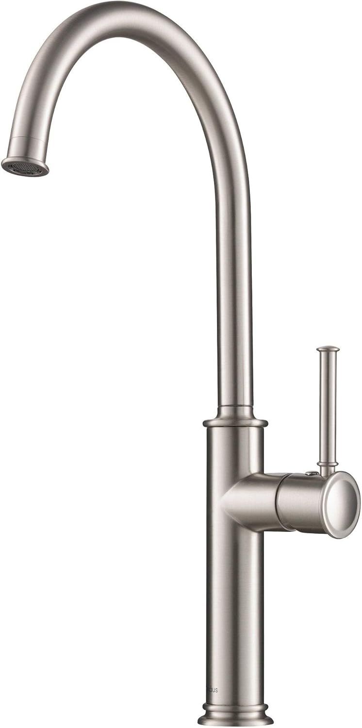 Stainless Steel High-Arc Single Handle Bar Faucet