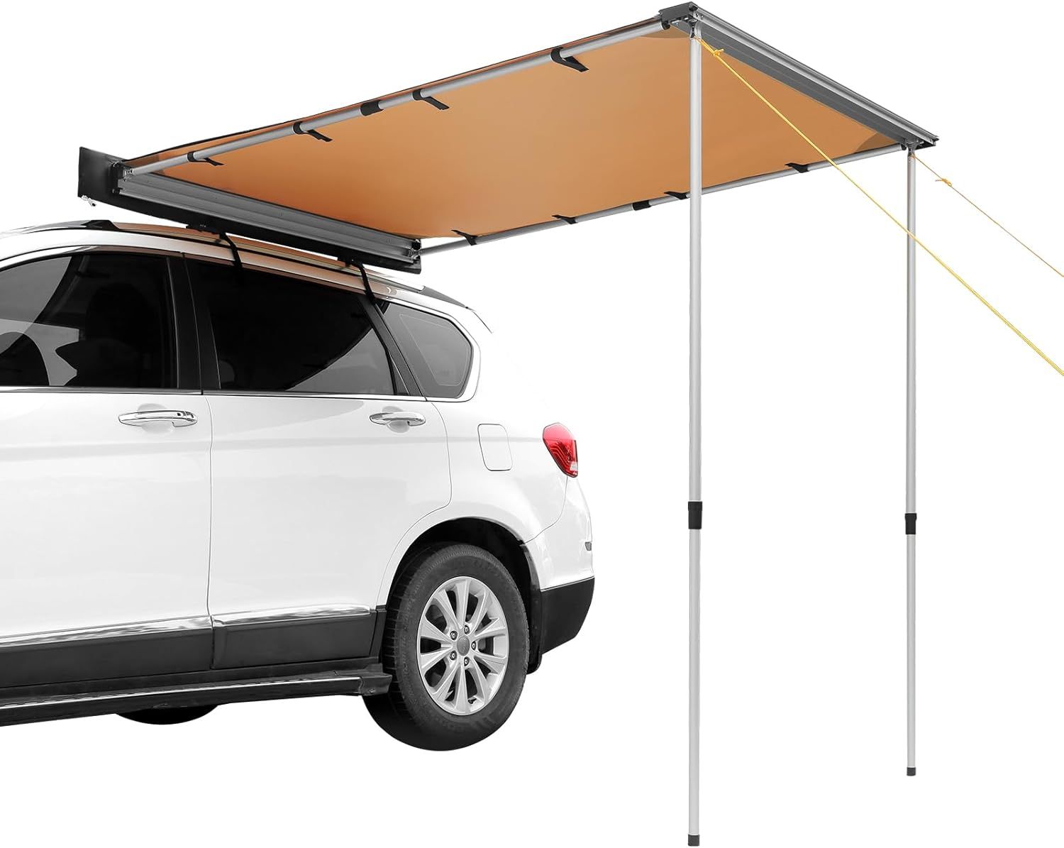 VEVOR 4.6x6.6ft Beige Polyester Retractable Vehicle Awning