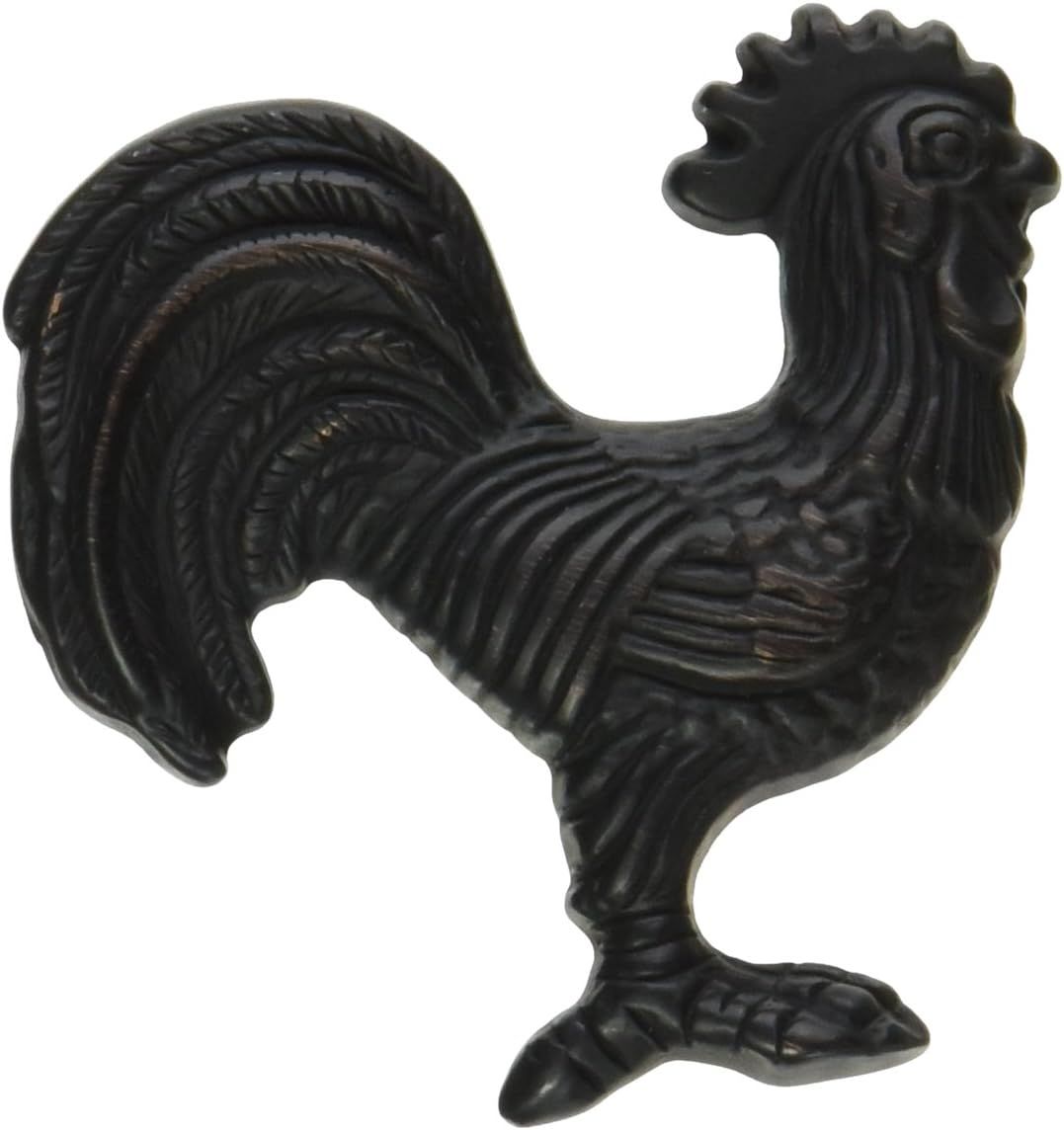 Oil Rubbed Bronze Rooster Novelty Cabinet Knob