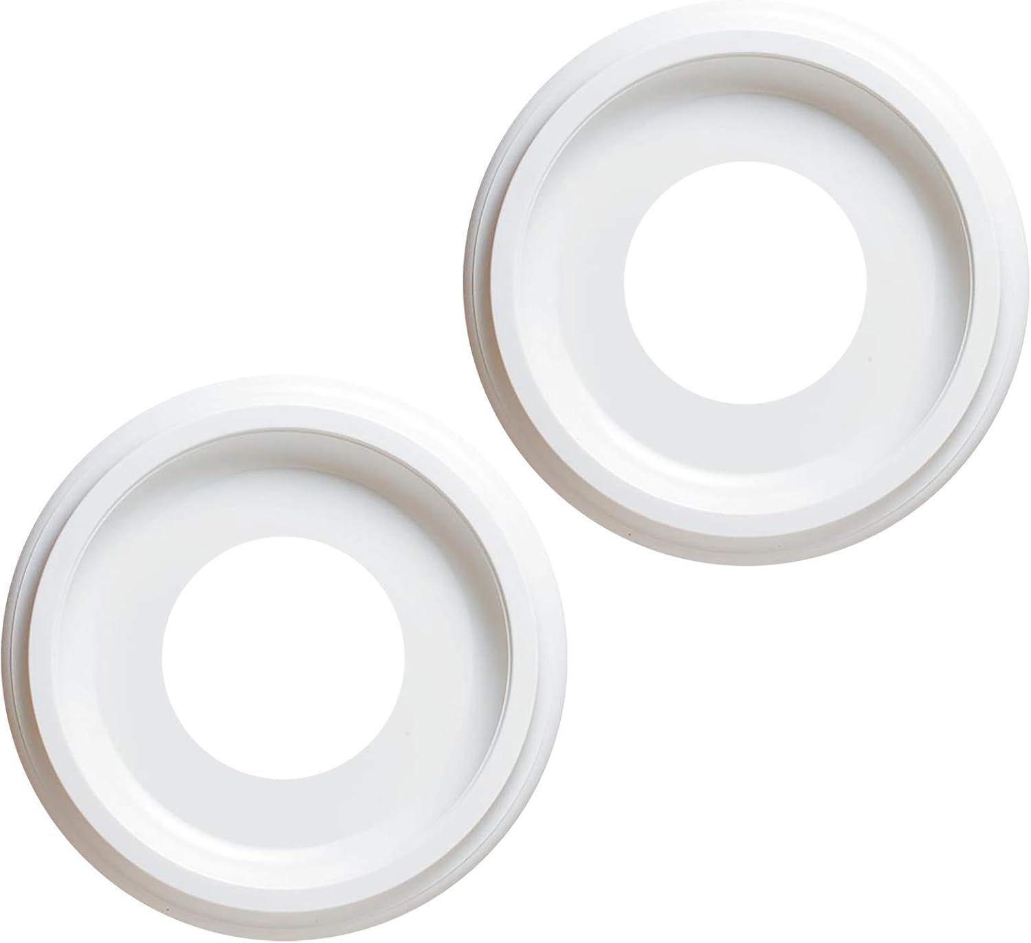 9.75-Inch Smooth White Plastic Ceiling Medallion Set